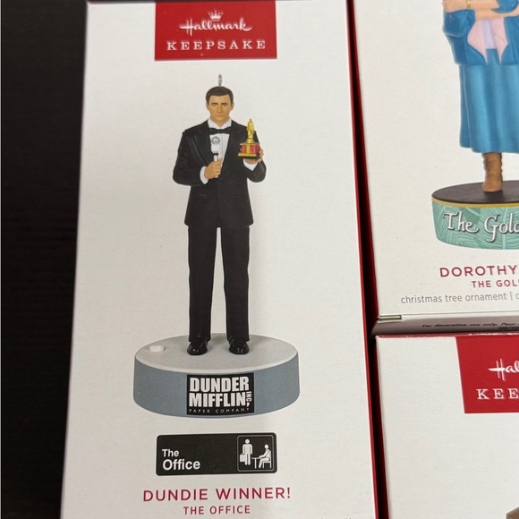 4 2023 Hallmark Keepsake Ornaments The Office, Parks and Recreation, Golden Girl - Picture 2 of 14
